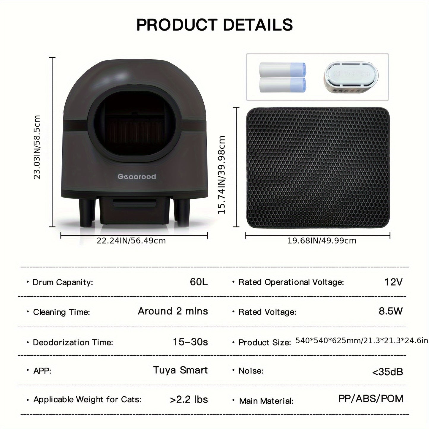 Self-Cleaning Litter Box - Automatic Smart Electric Cat Toilet