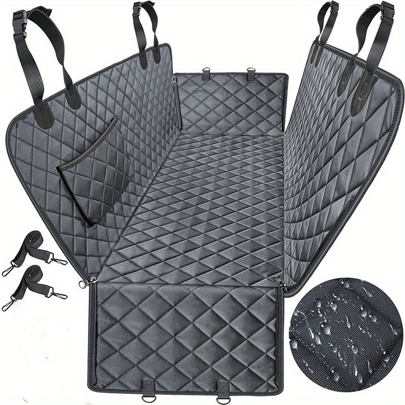Waterproof Dog Car Mat - Seat Belt Compatible