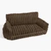 Pet Bed - Striped Velvet Plush House