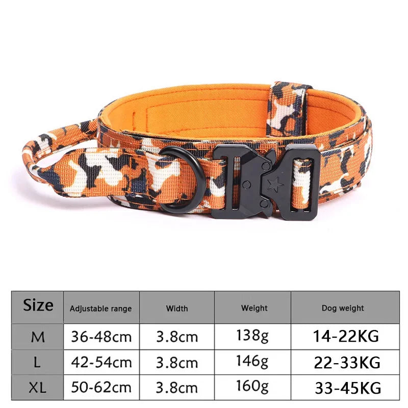 Tactical Dog Collar - Adjustable Training Leash