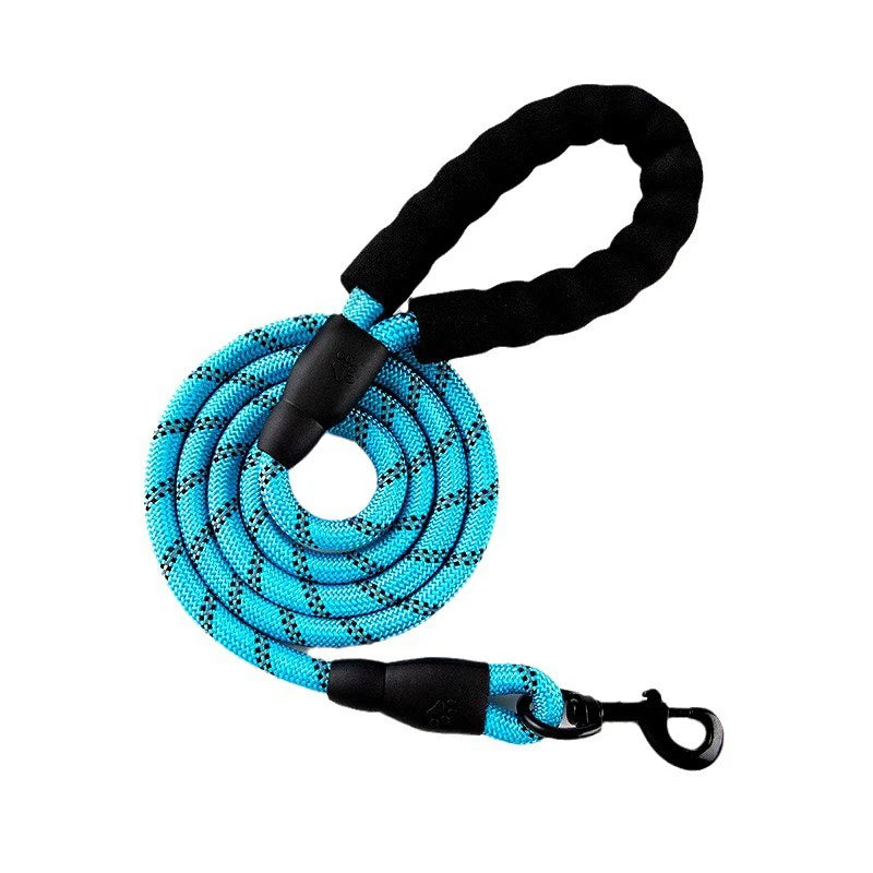 Reflective Dog Leash 2M - Padded Handle for Night Walking