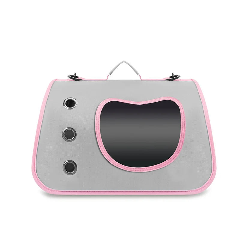 Portable Pet Carrier Bag - Foldable Breathable for Small Dogs & Cats