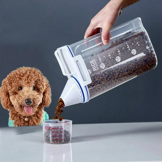 Airtight Pet Food Storage Container - Large Capacity for Dogs & Cats