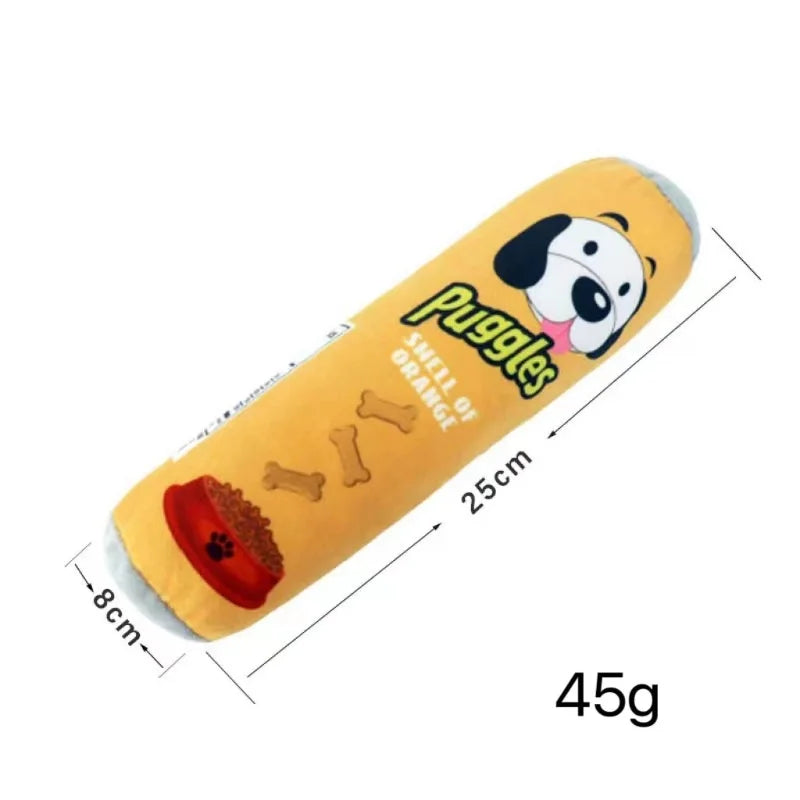 Beer Bottle Plush Dog Toy - Squeaky Bite-Resistant Chew Toy