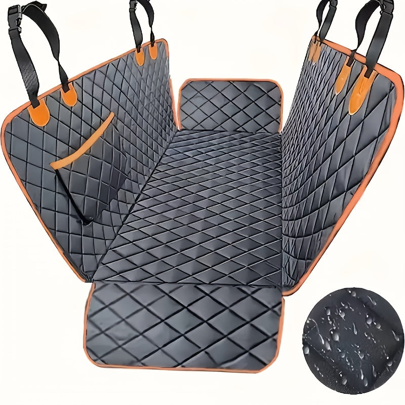 Waterproof Dog Car Mat - Seat Belt Compatible