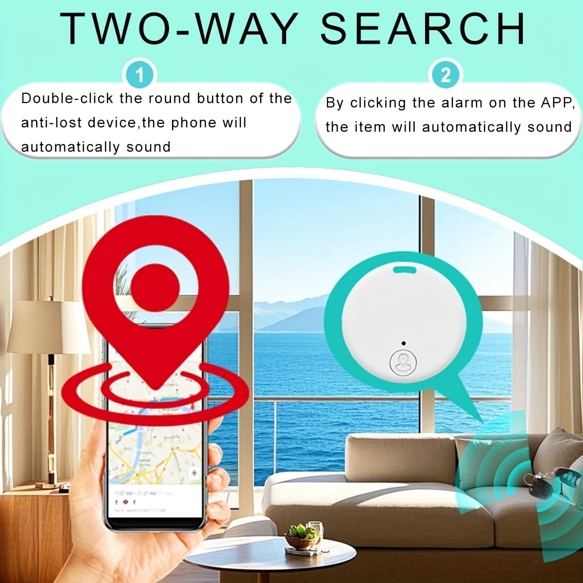 Smart Tracker - Mini Pet & Key Finder with App Control