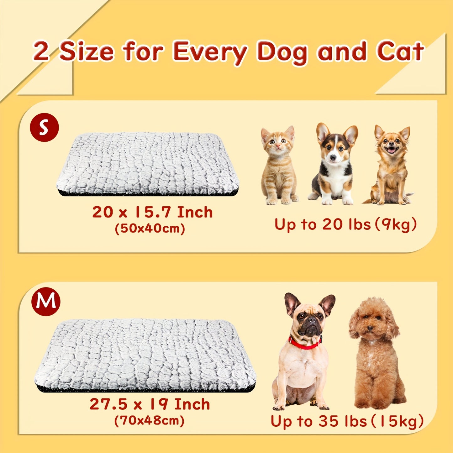 Self-Warming Pet Bed - No Electricity Thermal Pad for Cats & Dogs