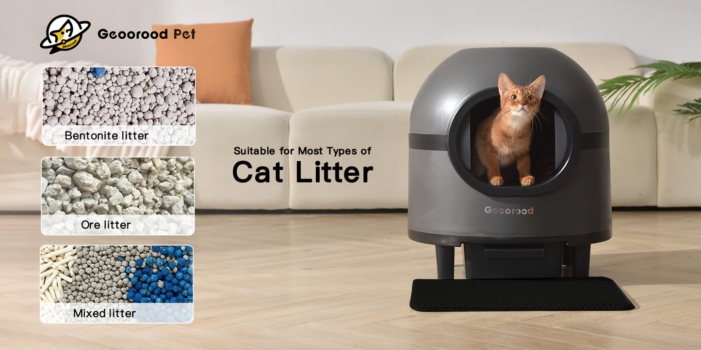 Smart Self-Cleaning Cat Litter Box - Large Electric
