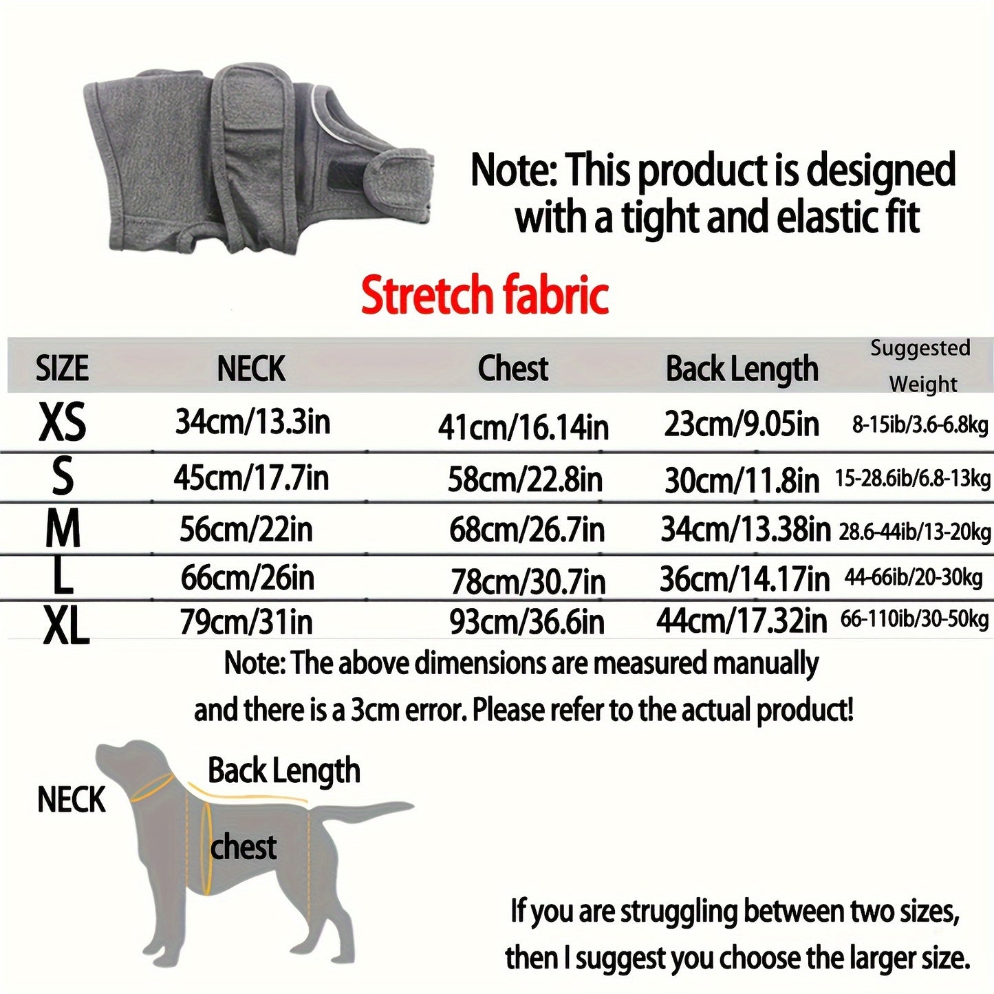 Dog Anxiety Vest - Calming Jacket with Thermal Comfort