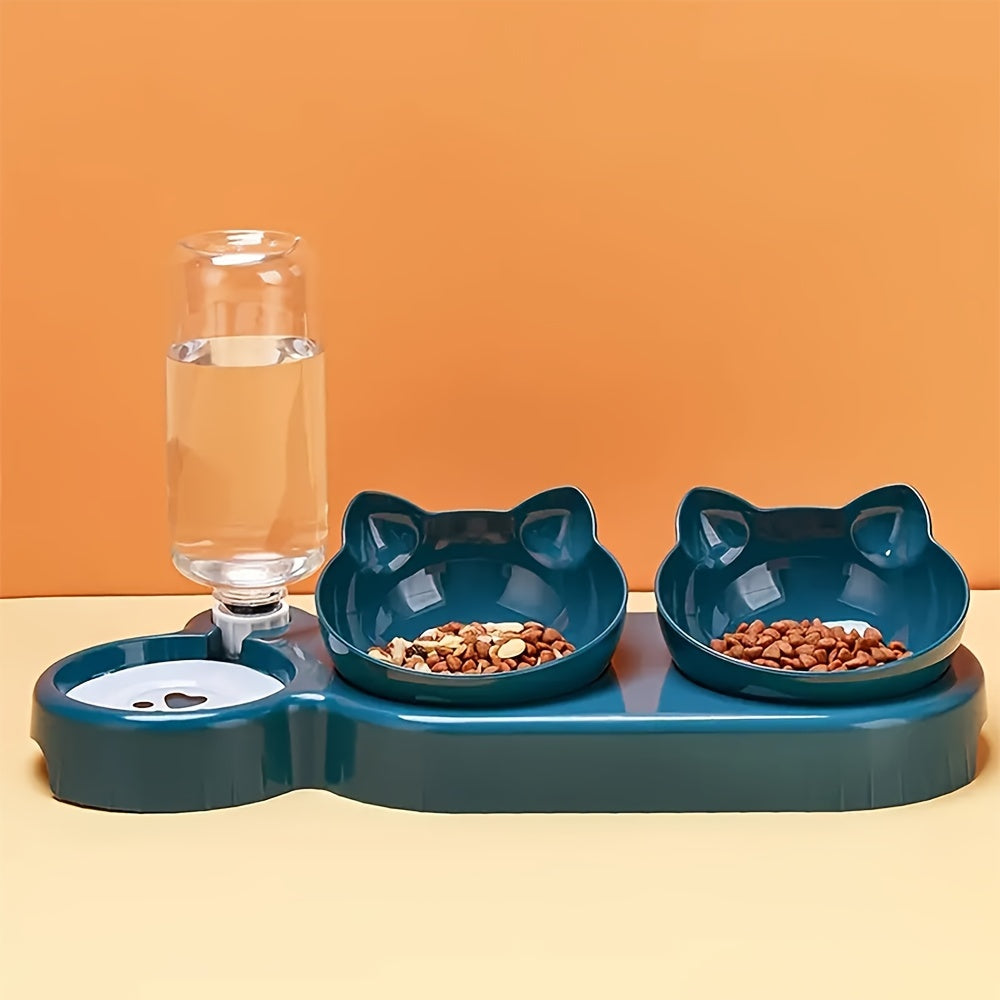 Anti-Slip Tilted Pet Bowl - Ergonomic Design