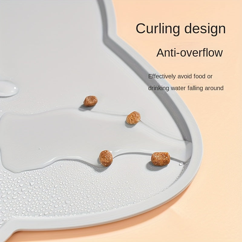 Waterproof Pet Food Mat - Non-Slip Feeding Tray