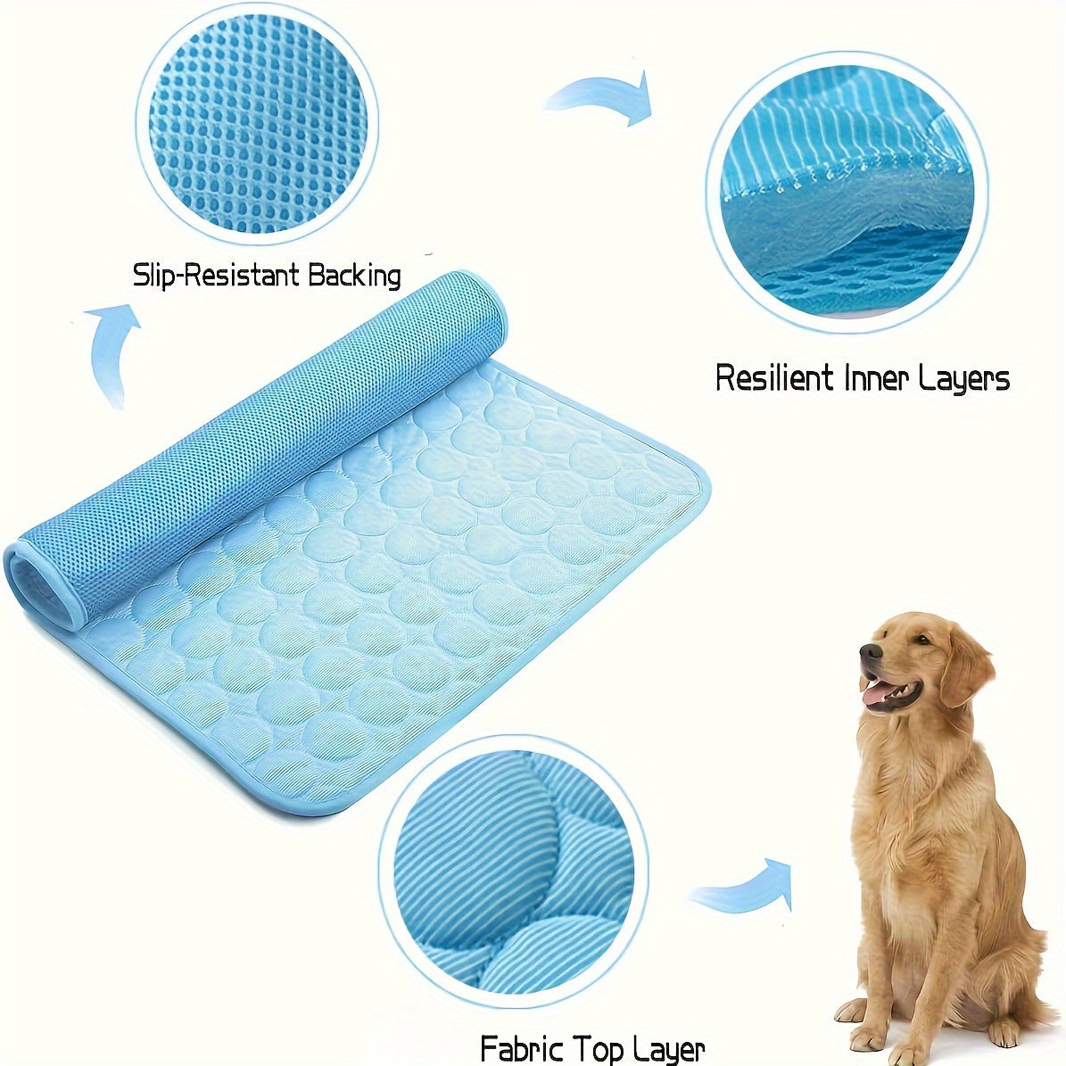 Dog Bed Crate Mat - Washable Non-Slip for Large Dogs