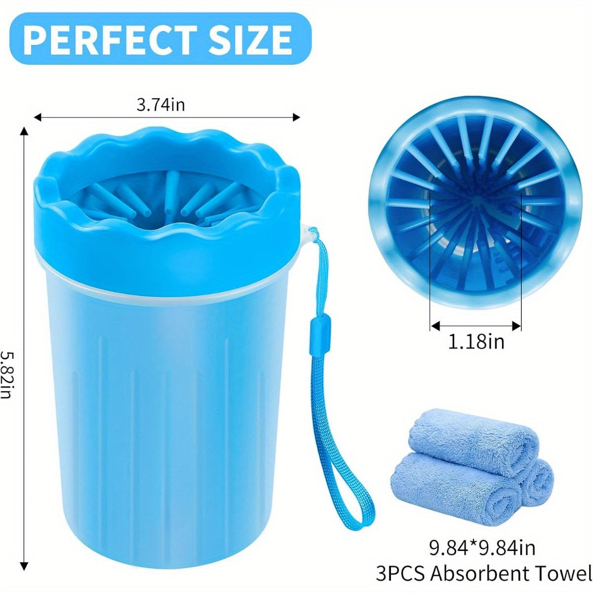 Dog Paw Washer - Muddy Paw Cleaner for All Breeds
