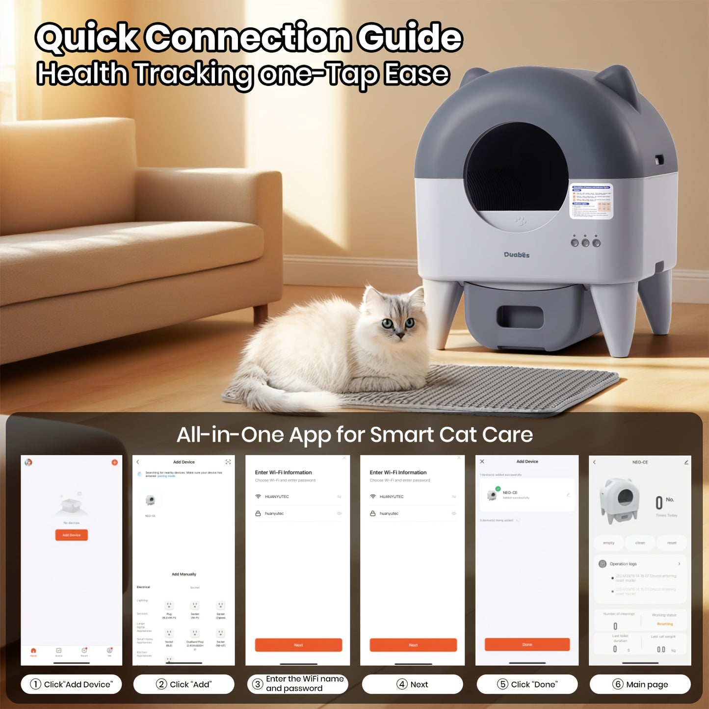 Self-Cleaning Cat Litter Box - Extra Large Automatic