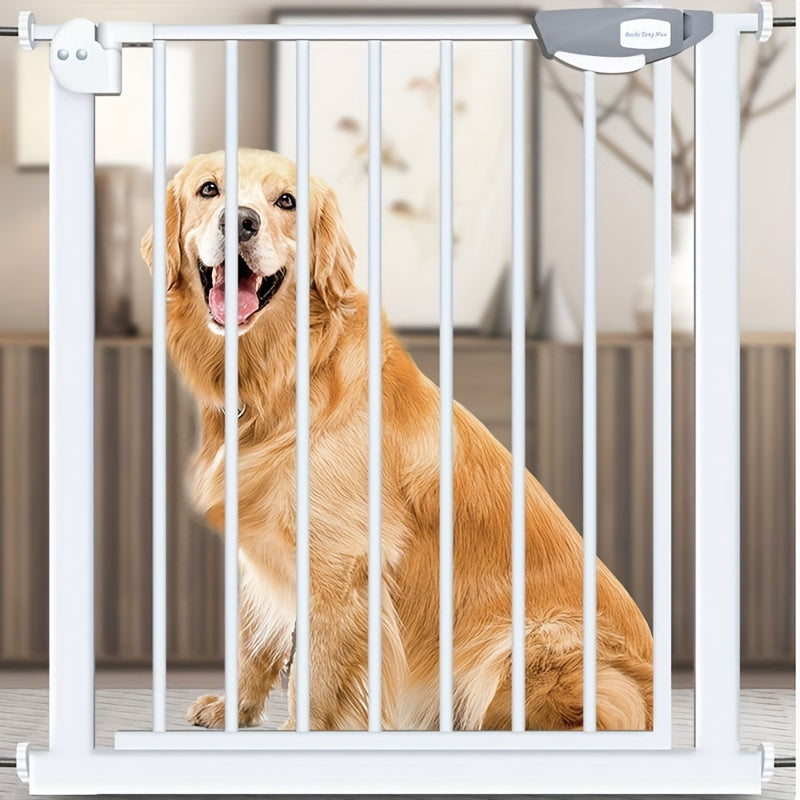 Auto-Close Dog Gate - Easy Walk-Thru Pet Gate for Doorways