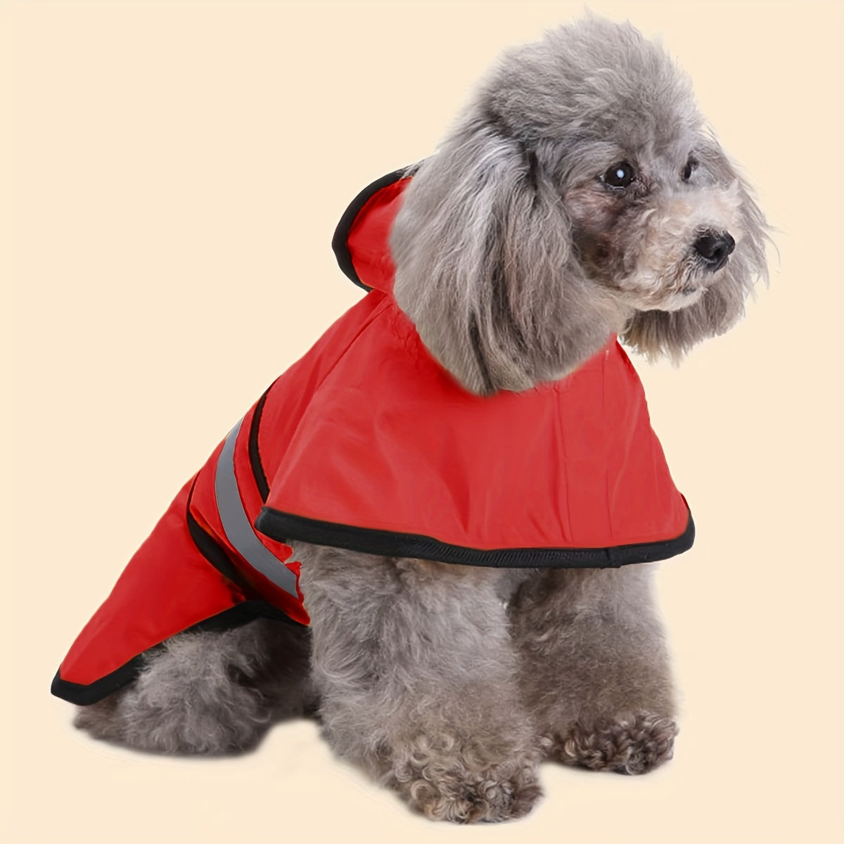 Reflective Waterproof Dog Raincoat - Adjustable Lightweight Rain Jacket