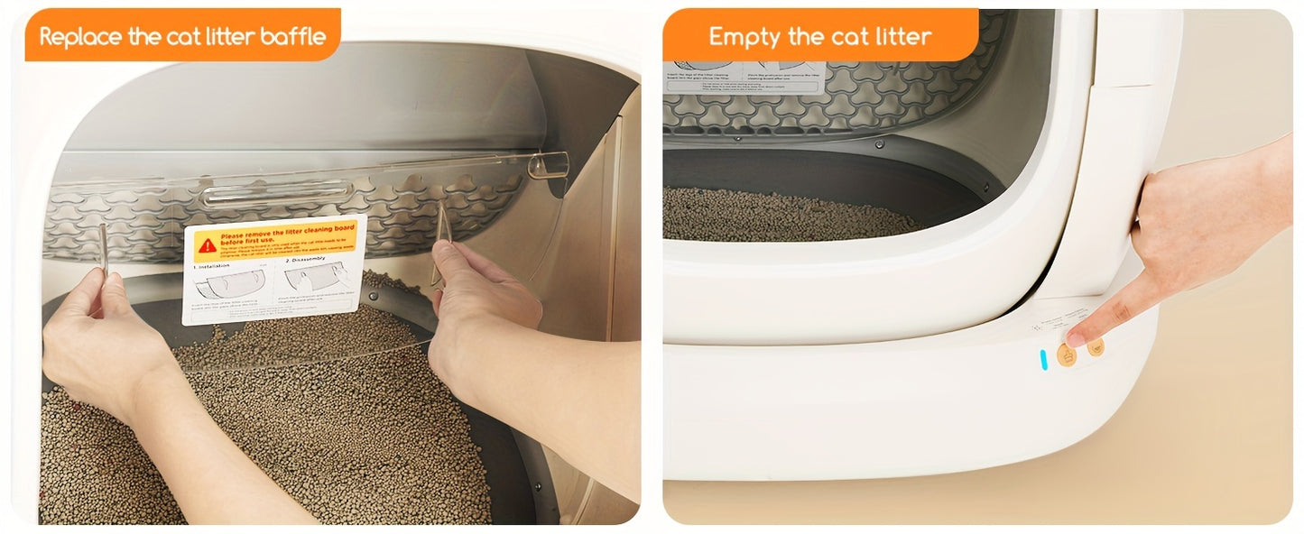 Self-Cleaning Cat Litter Box - App Control 19.8 Gallon