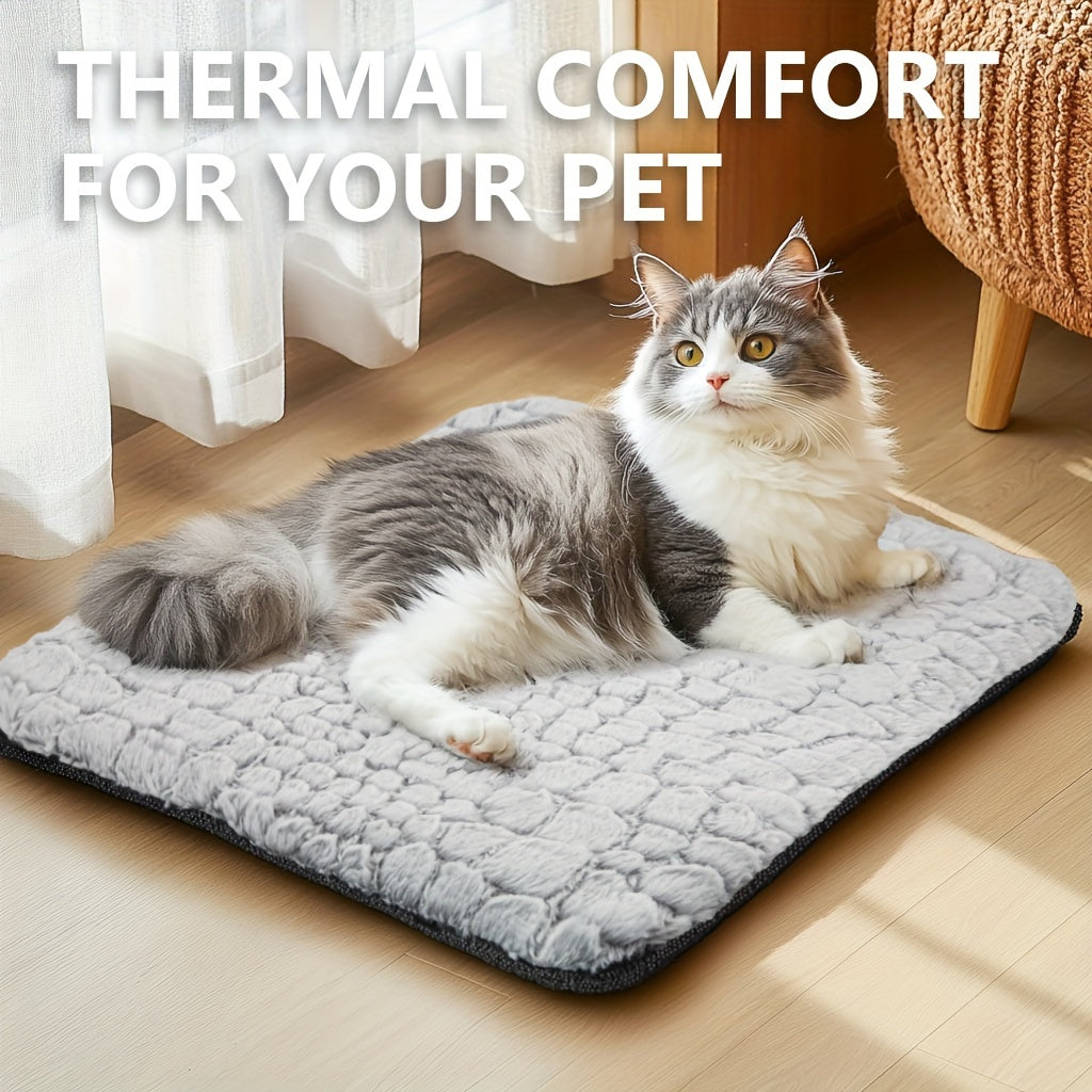 Self-Warming Pet Bed - No Electricity Thermal Pad for Cats & Dogs