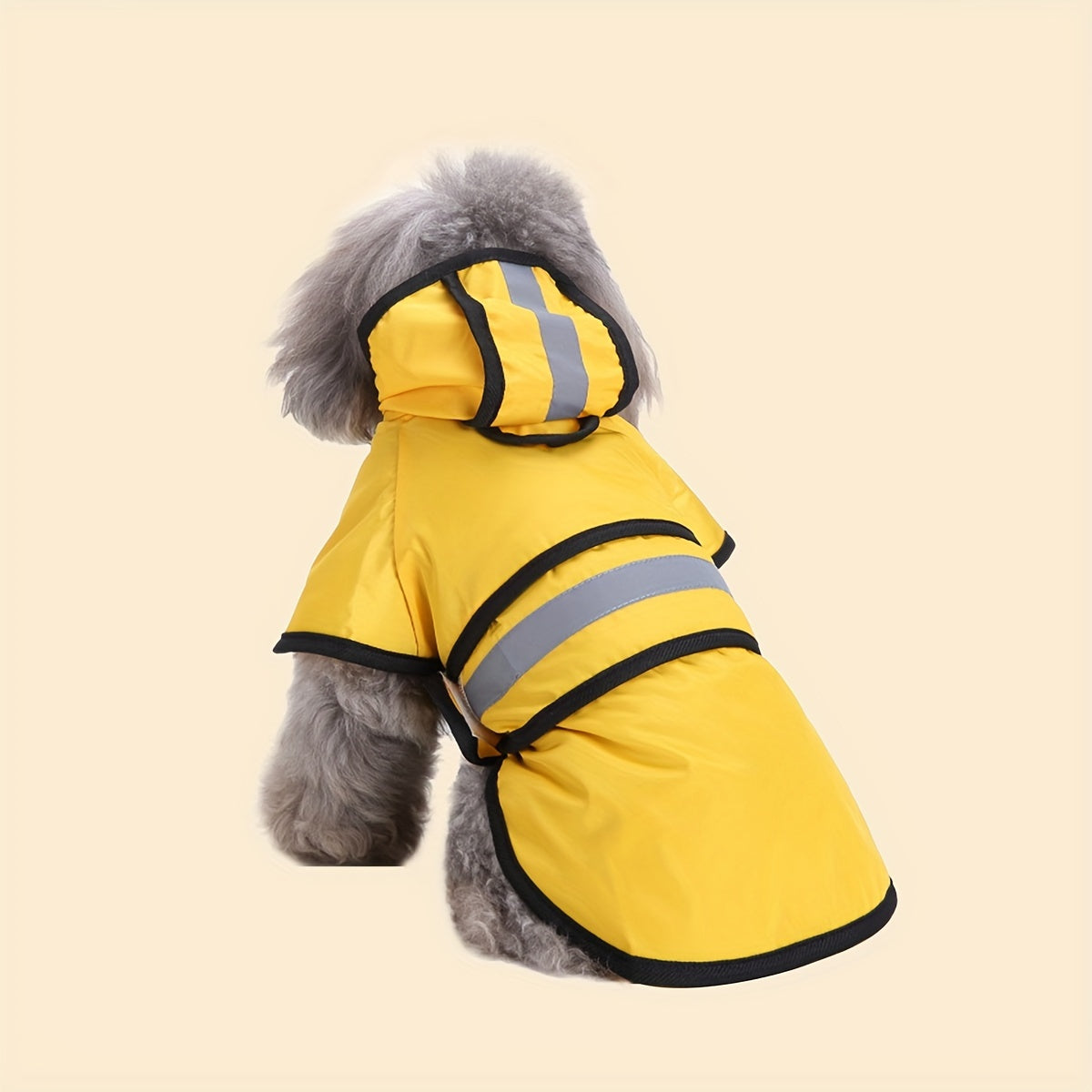 Reflective Waterproof Dog Raincoat - Adjustable Lightweight Rain Jacket