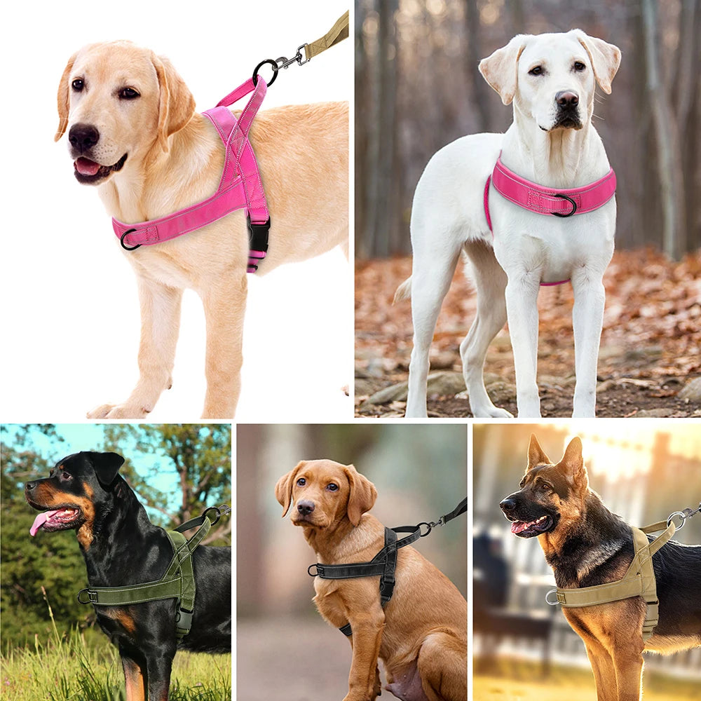 No Pull Dog Harness - Reflective Training Vest
