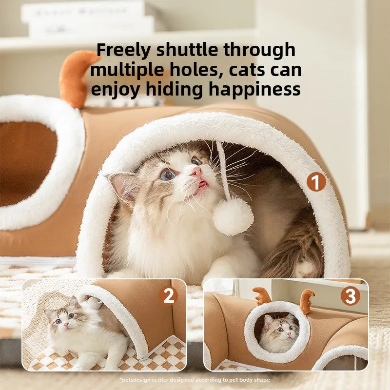 Cat Tunnel - Winter Climbing Frame with Bed