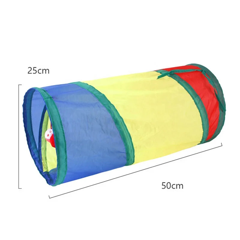 Cat Tunnel - Rainbow 3-Tube Play Toy