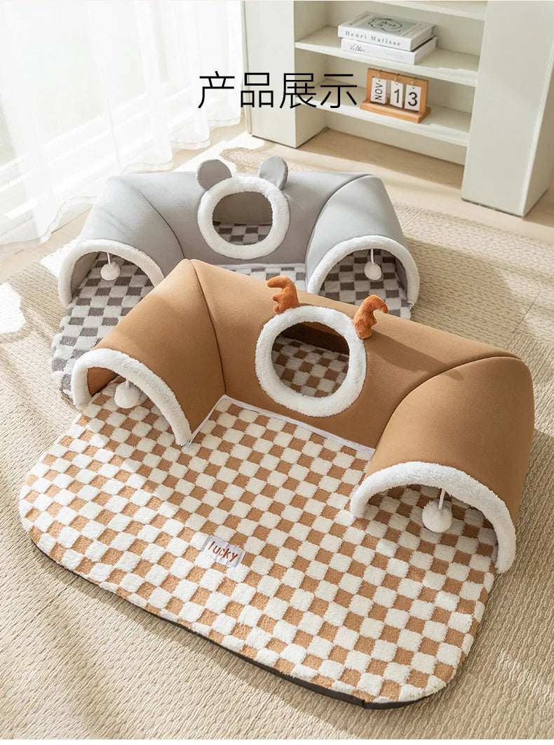 Cat Tunnel - Winter Climbing Frame with Bed