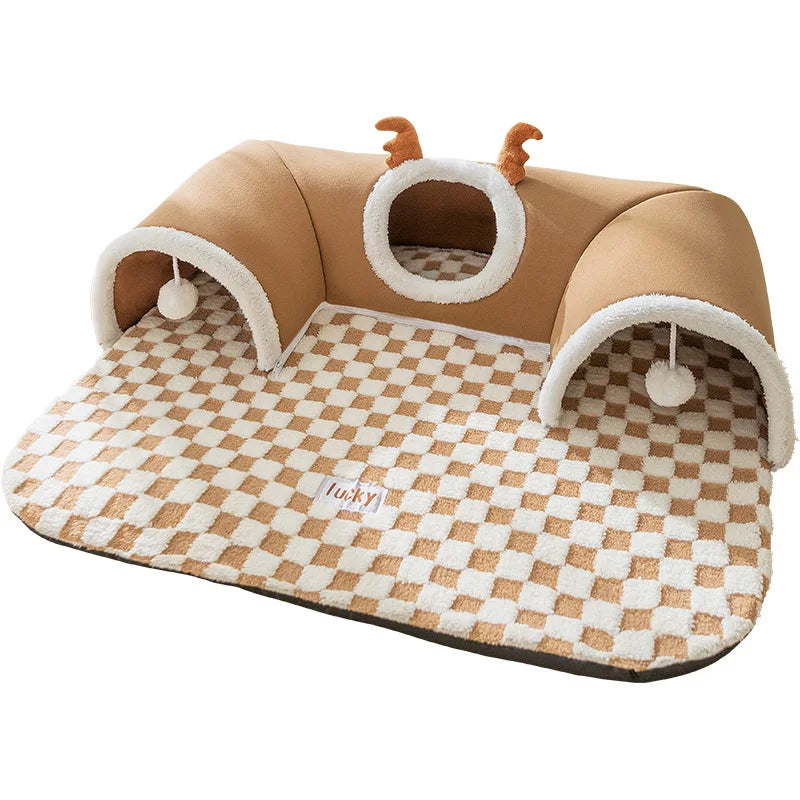 Cat Tunnel - Winter Climbing Frame with Bed