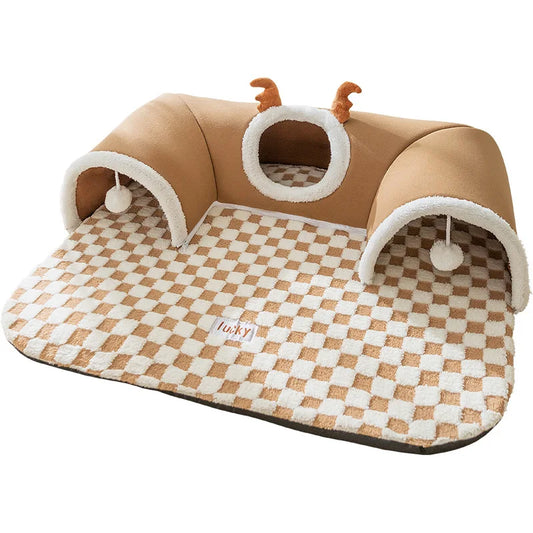 Cat Tunnel - Winter Climbing Frame with Bed