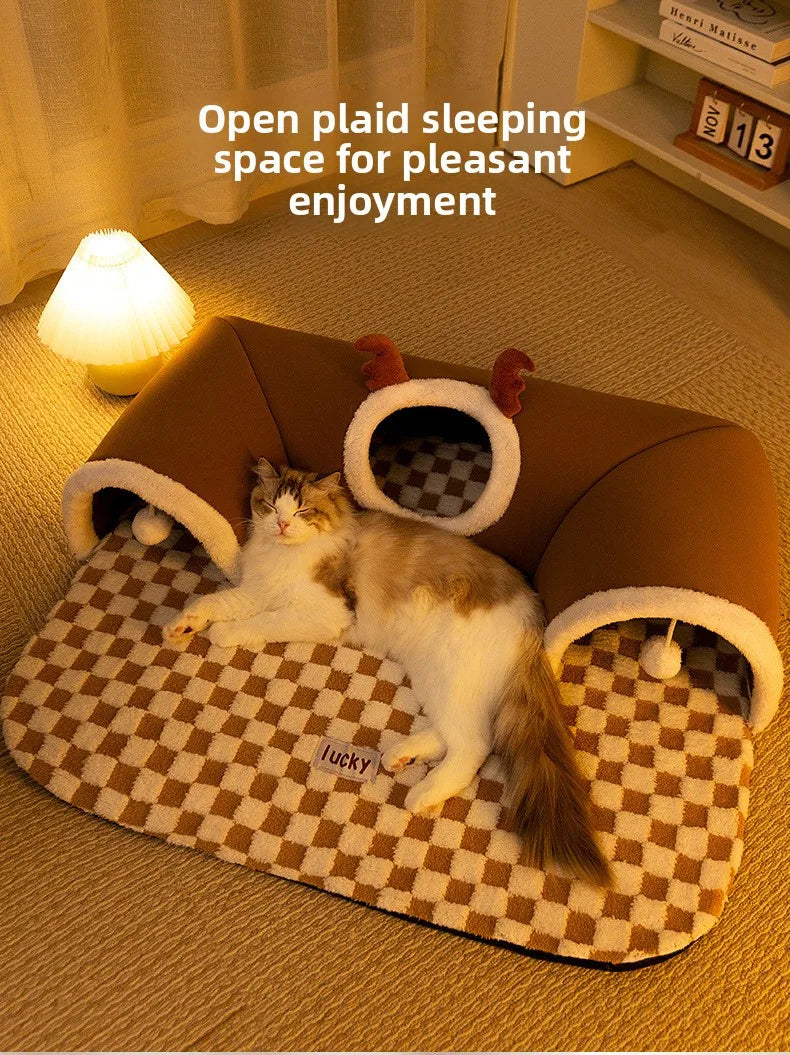Cat Tunnel - Winter Climbing Frame with Bed