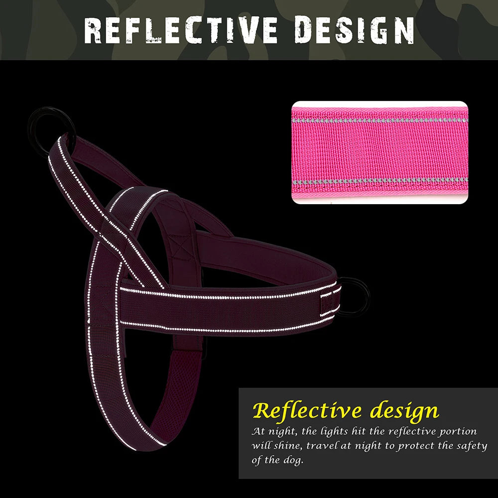 No Pull Dog Harness - Reflective Training Vest
