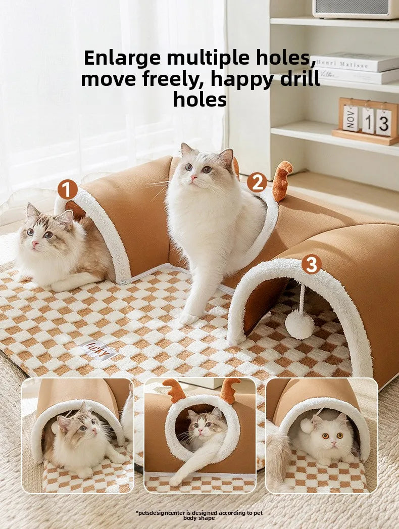 Cat Tunnel - Winter Climbing Frame with Bed