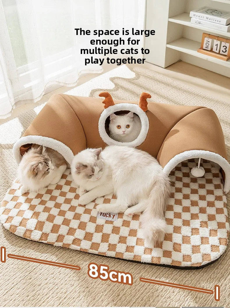 Cat Tunnel - Winter Climbing Frame with Bed