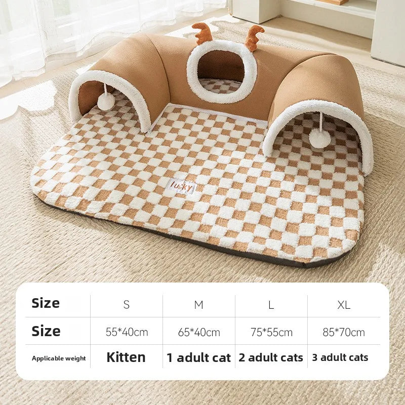 Cat Tunnel - Winter Climbing Frame with Bed
