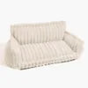 Pet Bed - Striped Velvet Plush House