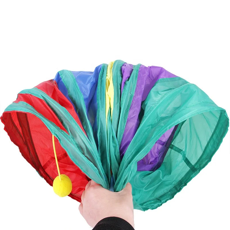 Cat Tunnel - Rainbow 3-Tube Play Toy