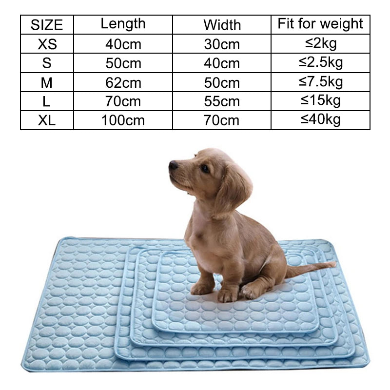 Dog Cooling Mat - Breathable Summer Pad for All Sizes