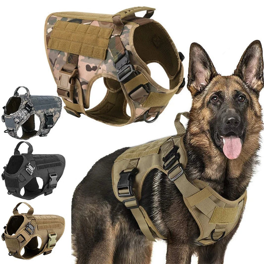 Tactical Dog Harness - Nylon Training Vest