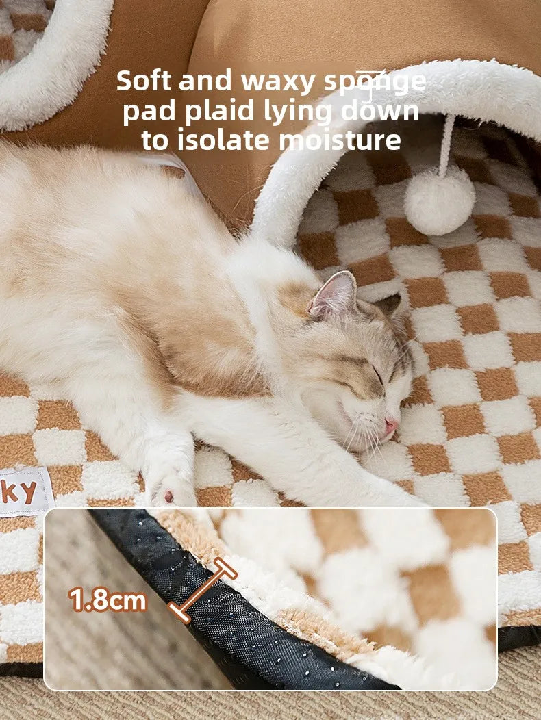 Cat Tunnel - Winter Climbing Frame with Bed