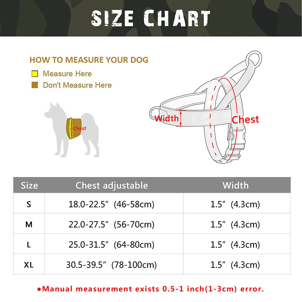 No Pull Dog Harness - Reflective Training Vest