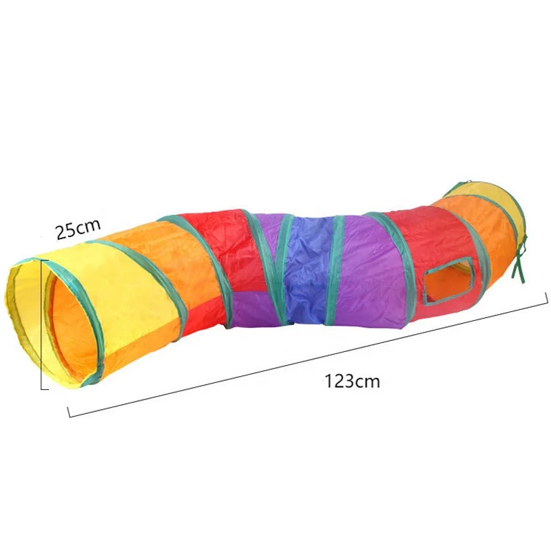 Cat Tunnel - Rainbow 3-Tube Play Toy