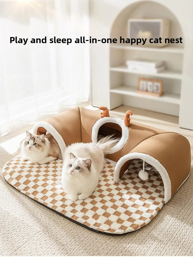 Cat Tunnel - Winter Climbing Frame with Bed