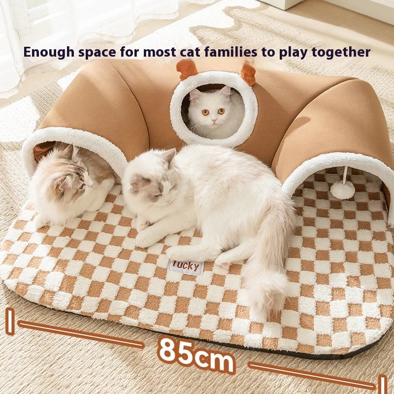 Cat Tunnel - Winter Climbing Frame with Bed