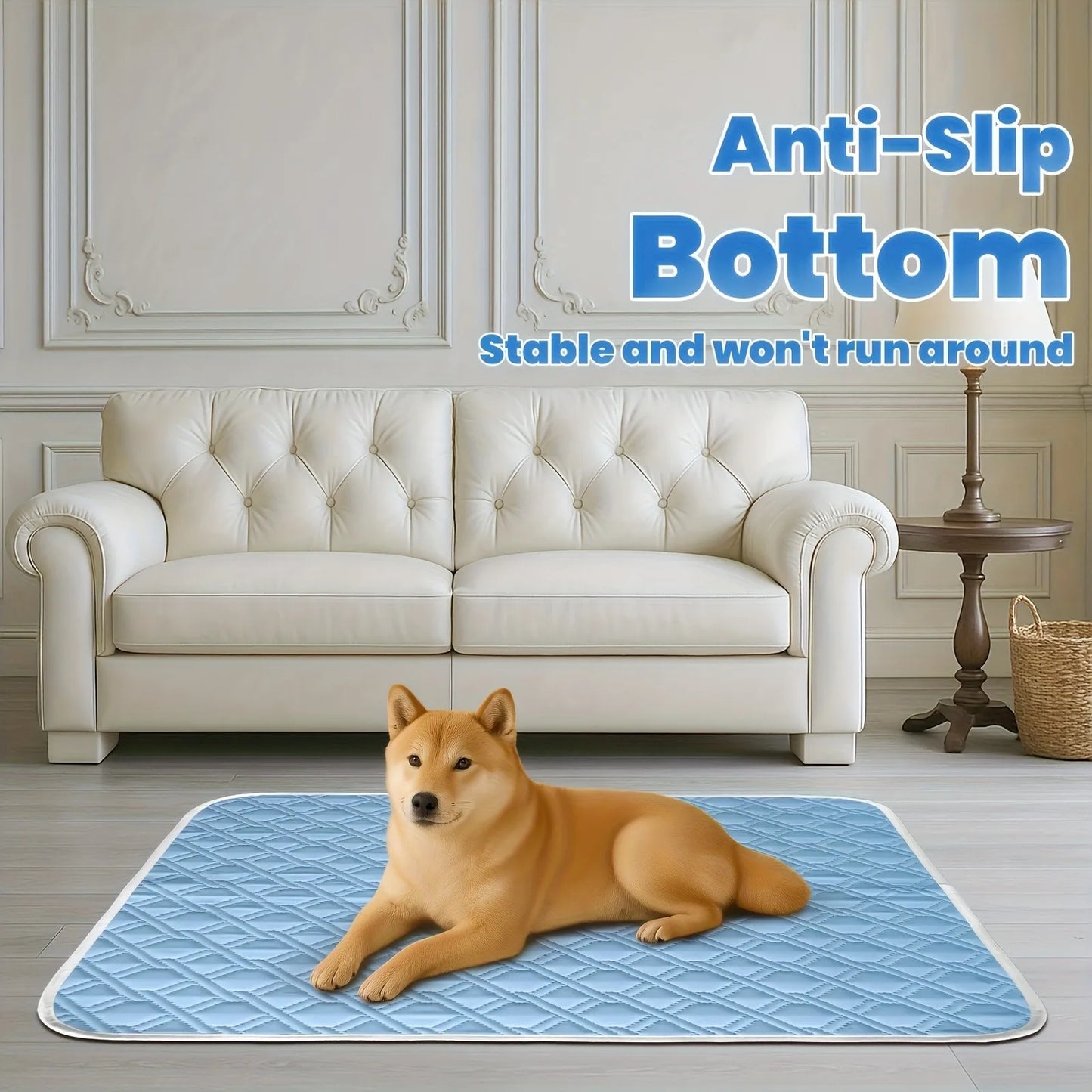 Dog Cooling Mat - Washable Portable Summer Pad for Pets