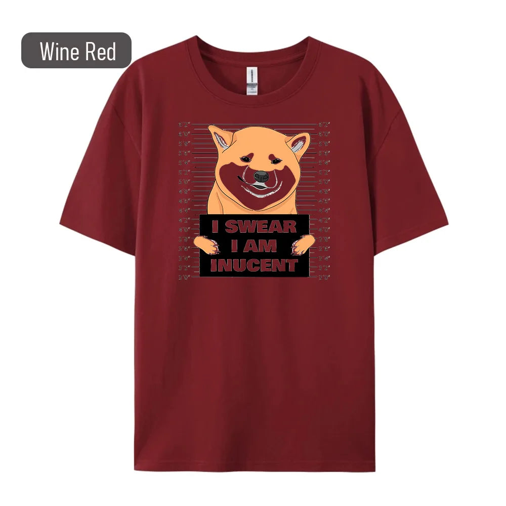 Shiba Inu Print Women's T-Shirt - Hip Hop Fashion Tee