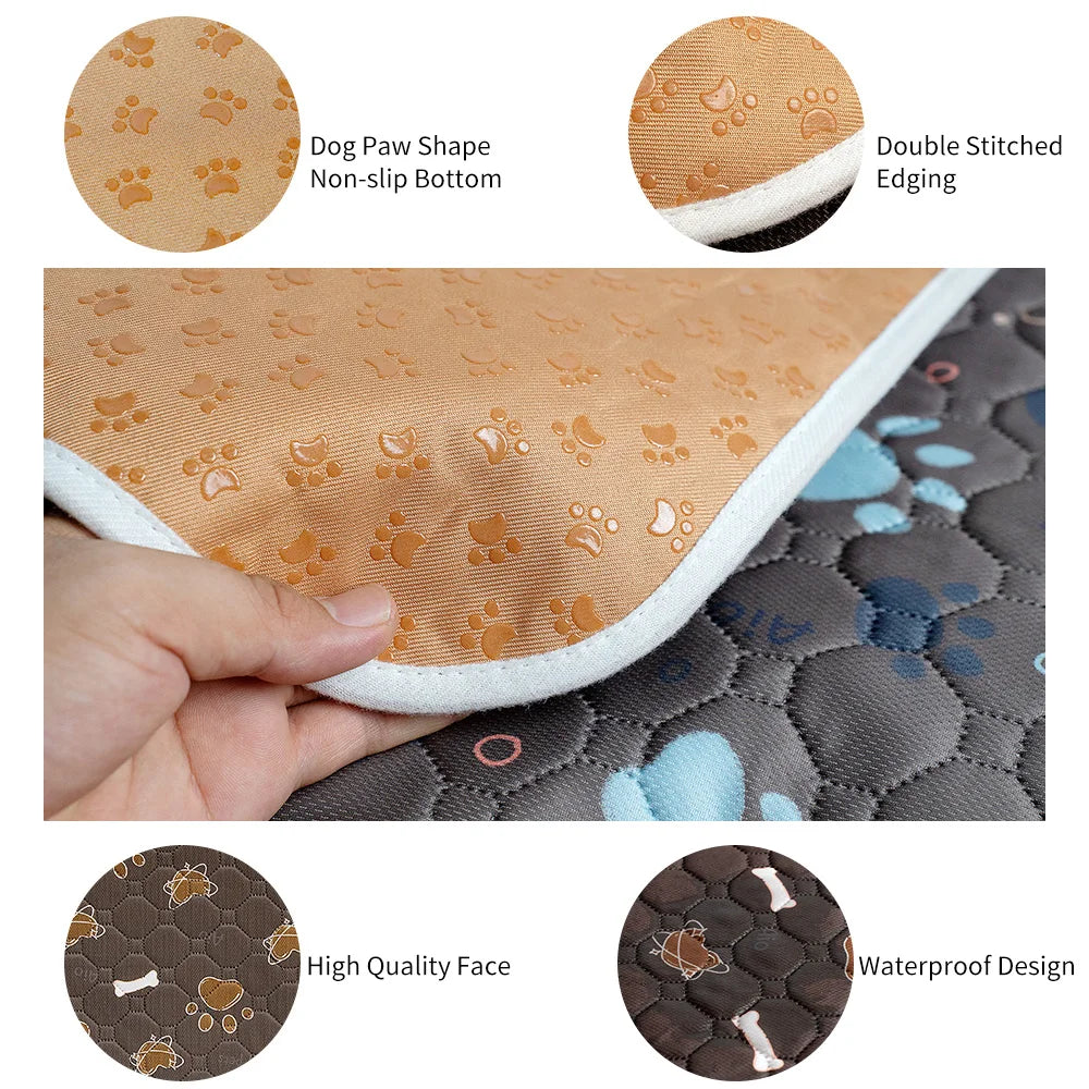 Reusable Dog Pee Pad - Washable Absorbent Training Mat