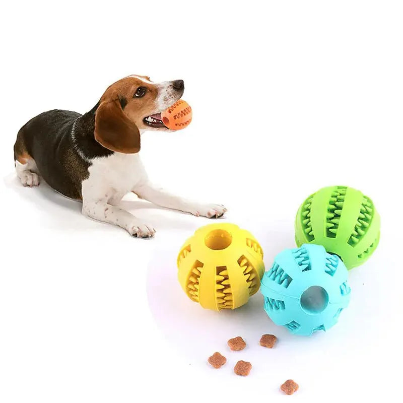 Interactive Dog Treat Ball - Bite-Resistant Tooth Cleaning Toy
