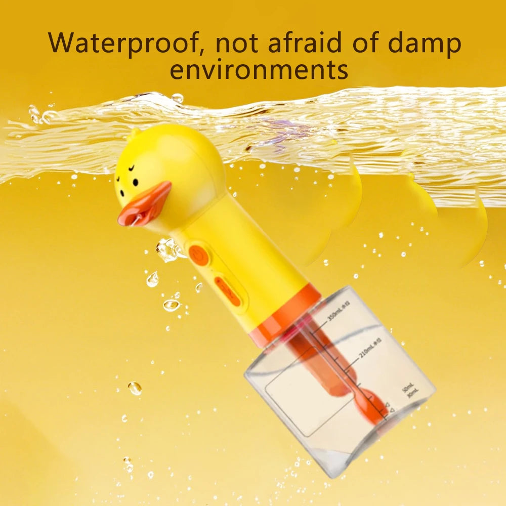 Yellow Duck Pet Cleaning Bathing Electric Foam Machine Usb Charging Automatic Soap Dispenser Foam Machine Pet Accessories