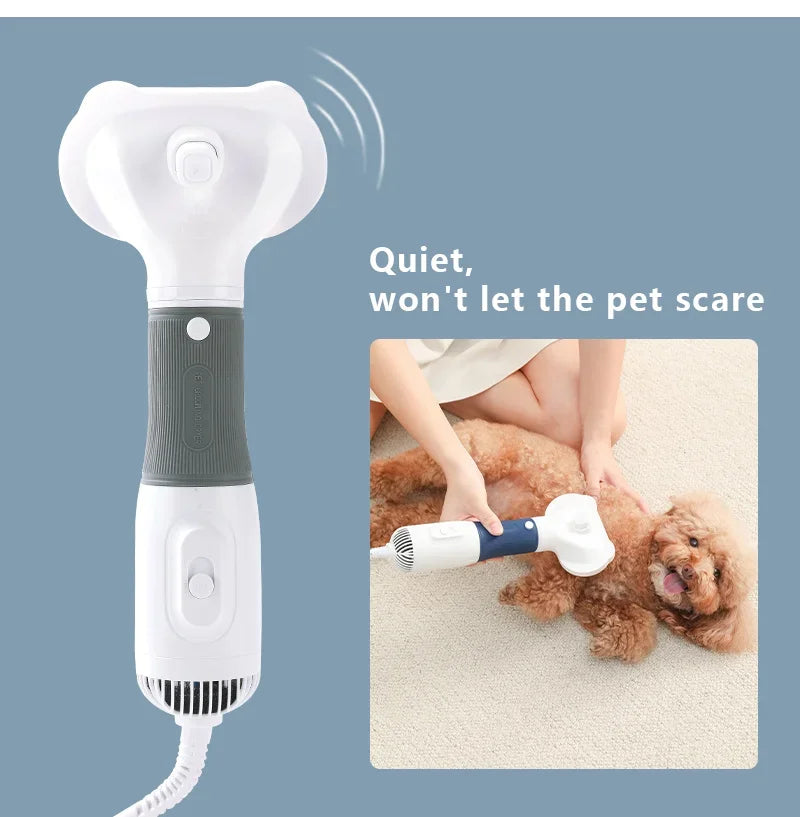 Dog Hair Dryer Brush - 3-in-1 Grooming Tool