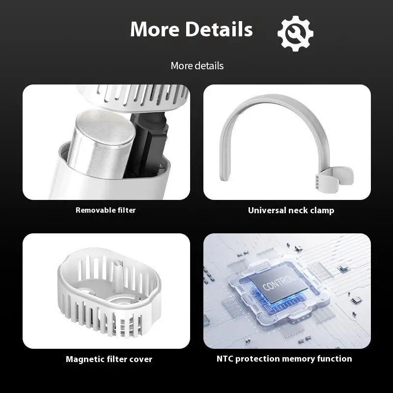 New Pet Grooming Hair Dryer High-Power Energy-Saving Silent Neck Hanging Portable Pet Cats Dogs Beauty Dryer Pet Supplies